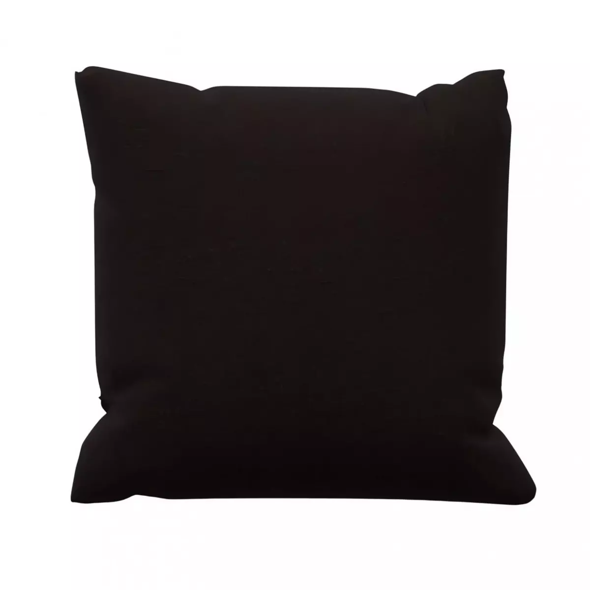 SOLEIL D'OCRE Coussin en coton 40x40 cm PANAMA noir, par Soleil d'Ocre