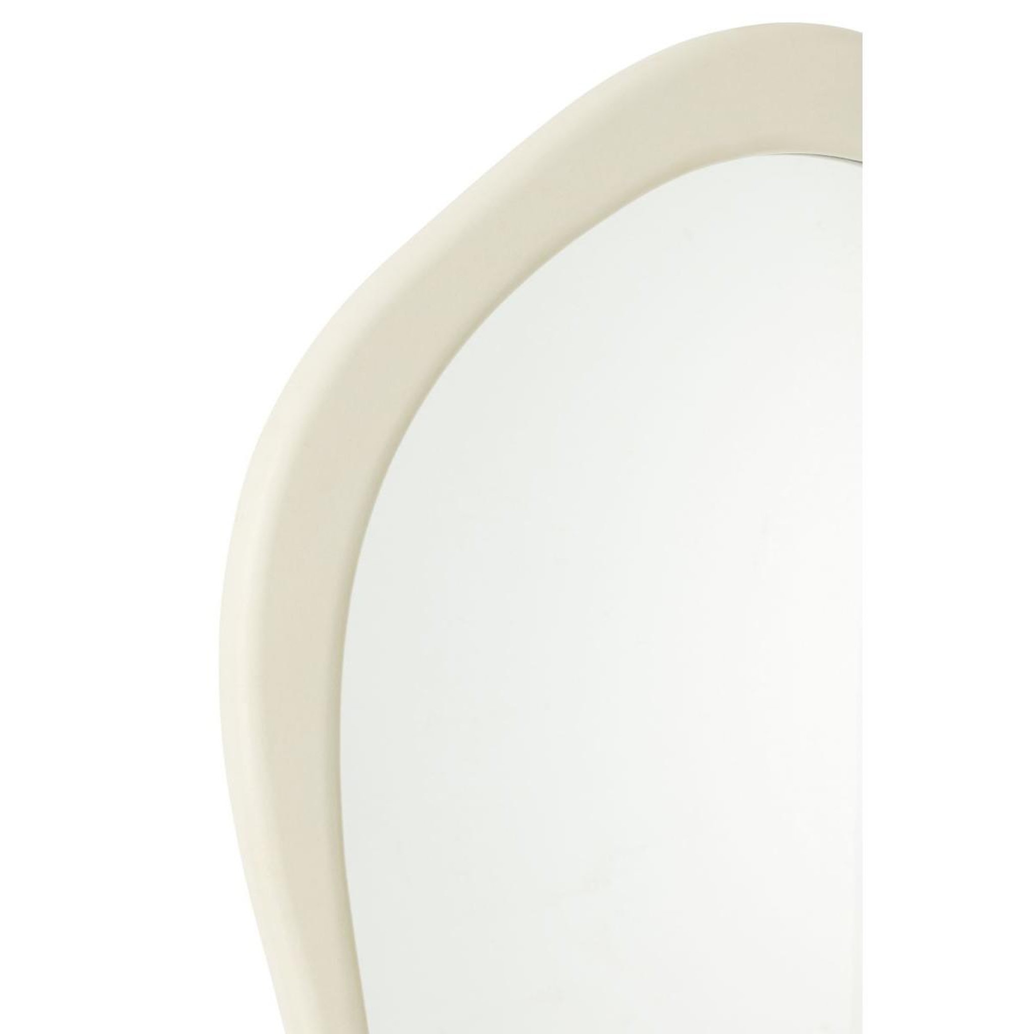 Voir la diapositive 2 : J-LINE Miroir Mural Design  Moderna  120cm Blanc