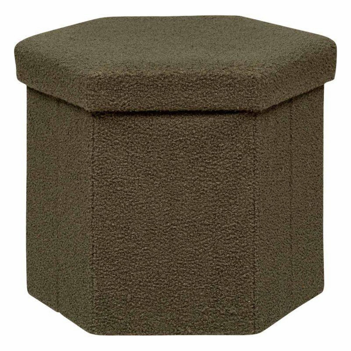  Pouf Coffre Pliable Bouclette  Jaiko  46cm Kaki