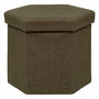 Voir la diapositive 1 :  Pouf Coffre Pliable Bouclette  Jaiko  46cm Kaki