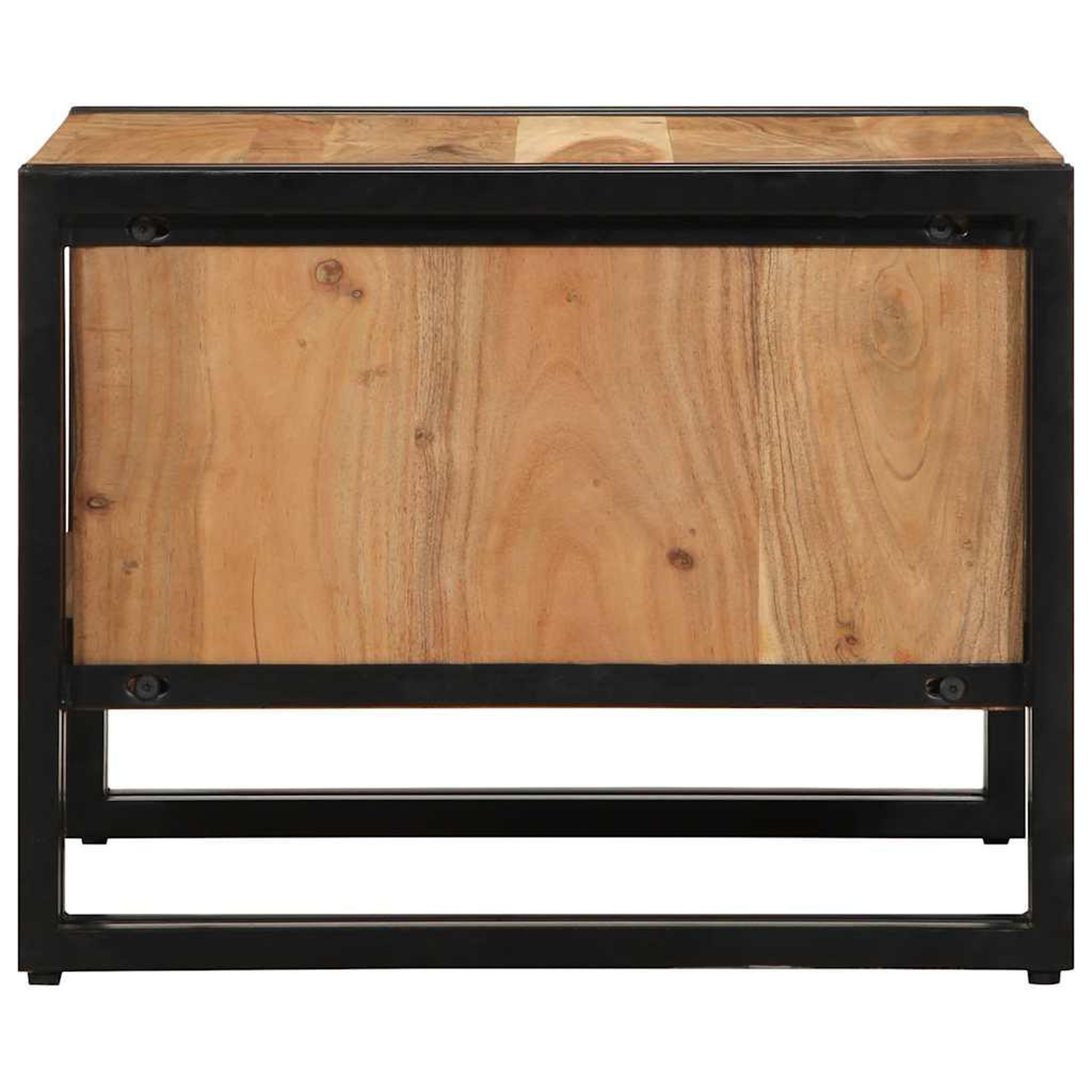Voir la diapositive 5 : VIDAXL Table basse 50x50x38 cm bois massif acacia
