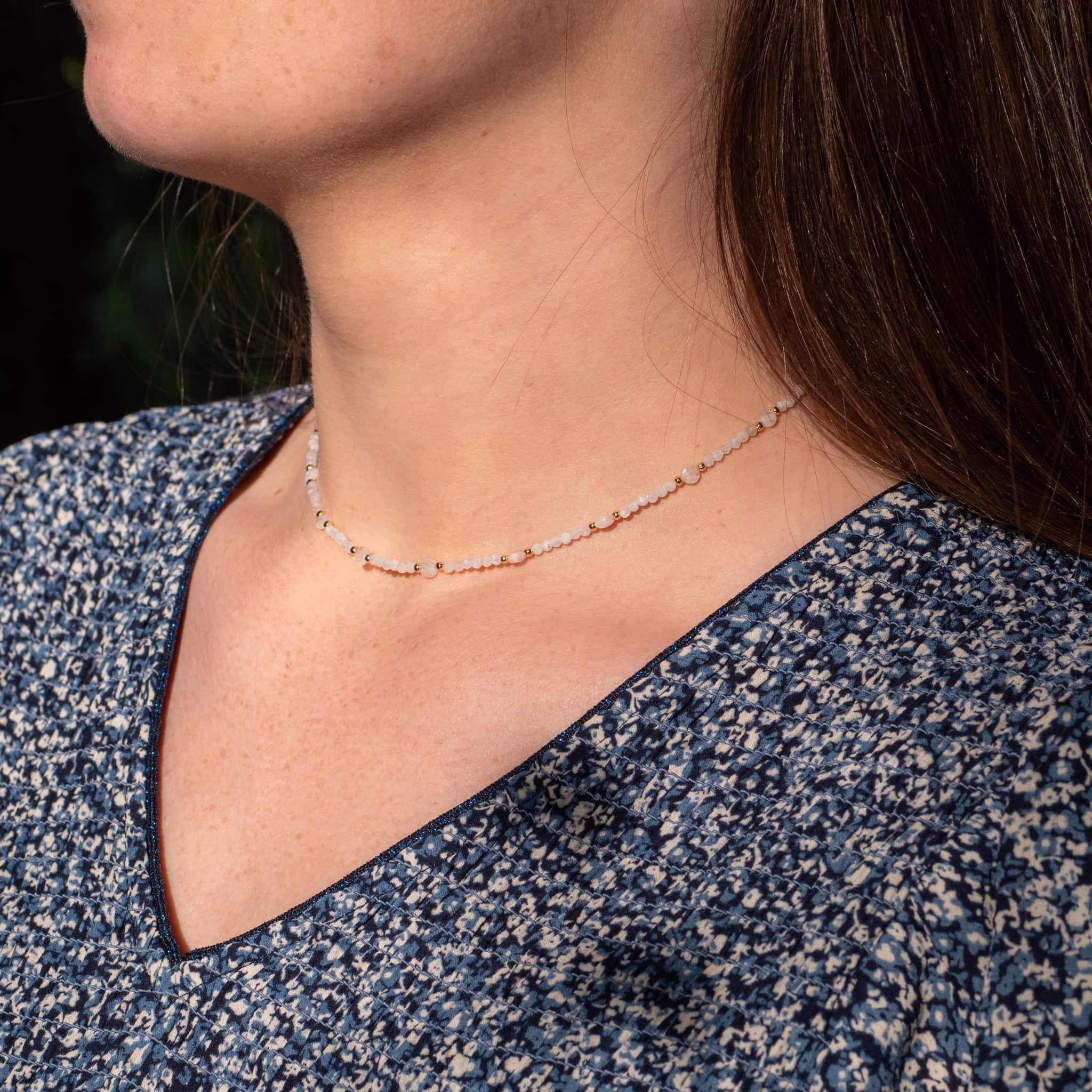 Voir la diapositive 5 : SLOYA Collier Paloma en pierres de Lune