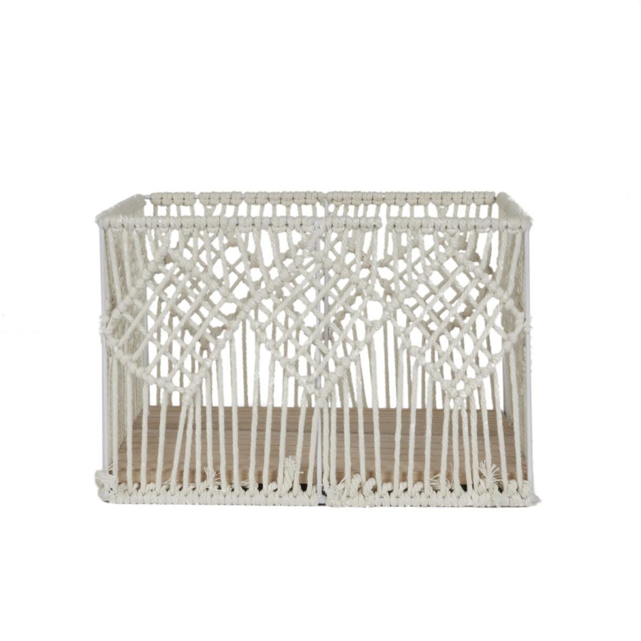 Voir la diapositive 4 : The Home Deco Factory Lot de 3 paniers gigognes  boho  37cm beige