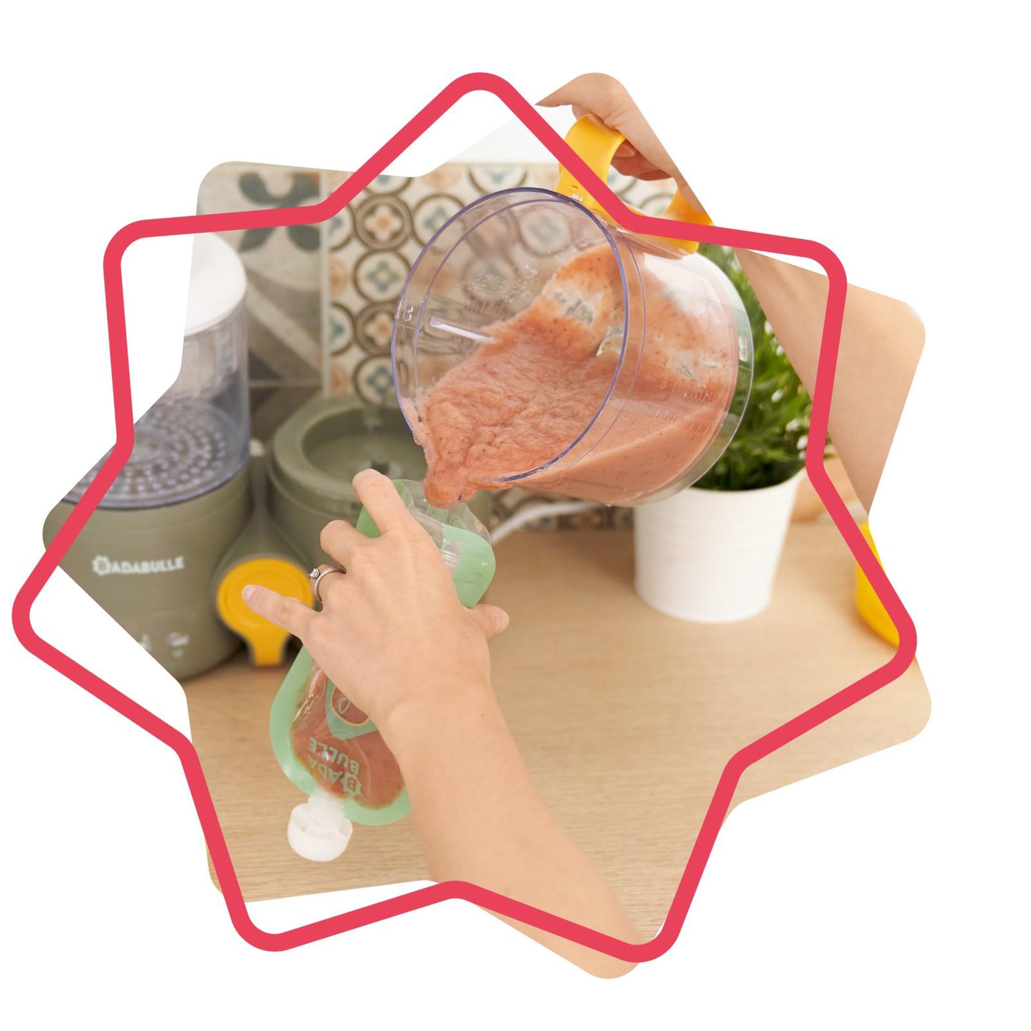 Voir la diapositive 3 : BADABULLE Gourdes réutilisables (Lot de 15) Badabulle - 150 ml