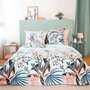 Voir la diapositive 5 : Home collection Parure housse de couette 100% satin de coton bio 78fils paya