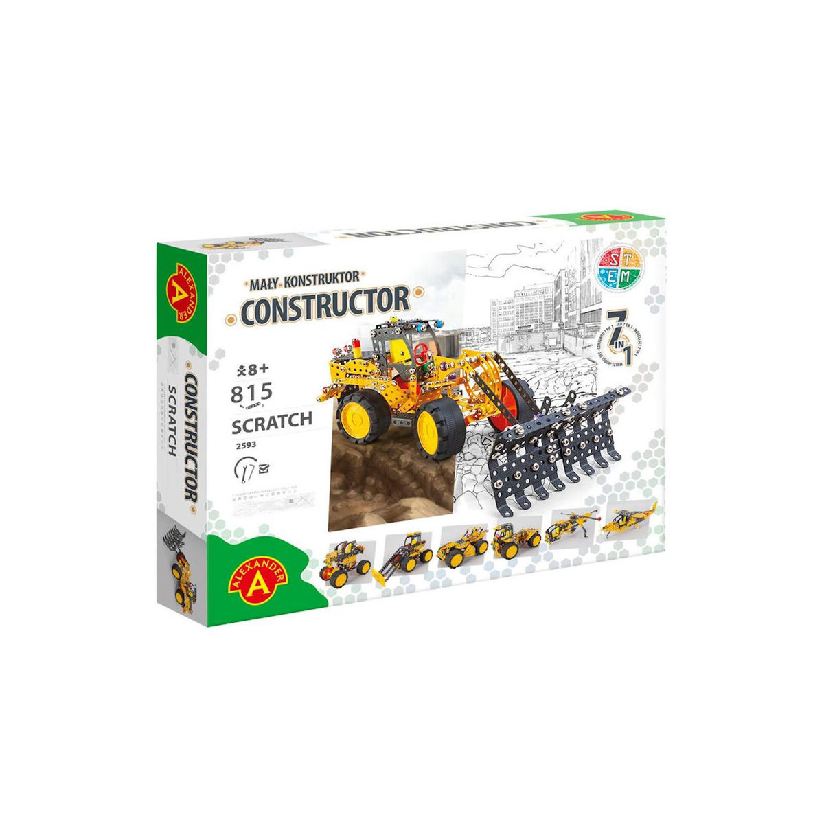 Icare Jeu de construction 7 en 1 Scratch Constructor Pro - 813 pièces