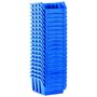 Voir la diapositive 3 : VIDAXL Bacs de rangement empilables 20 pcs bleu plastique