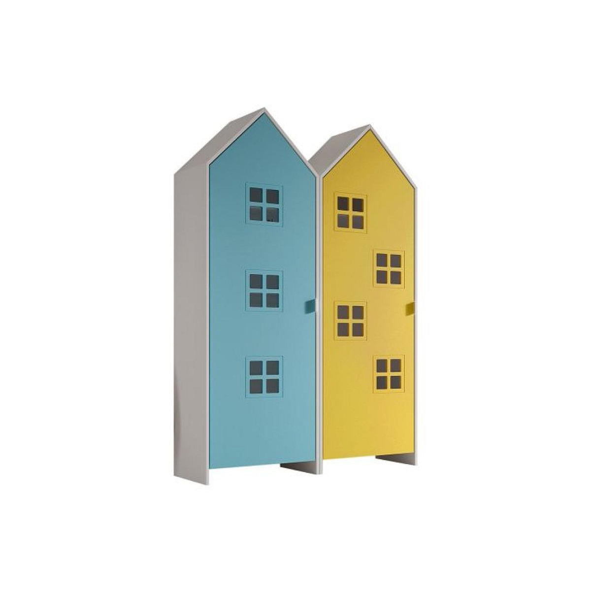 Vipack Combinaison D'armoires 2 Parties Casami Bruges bleu jaune