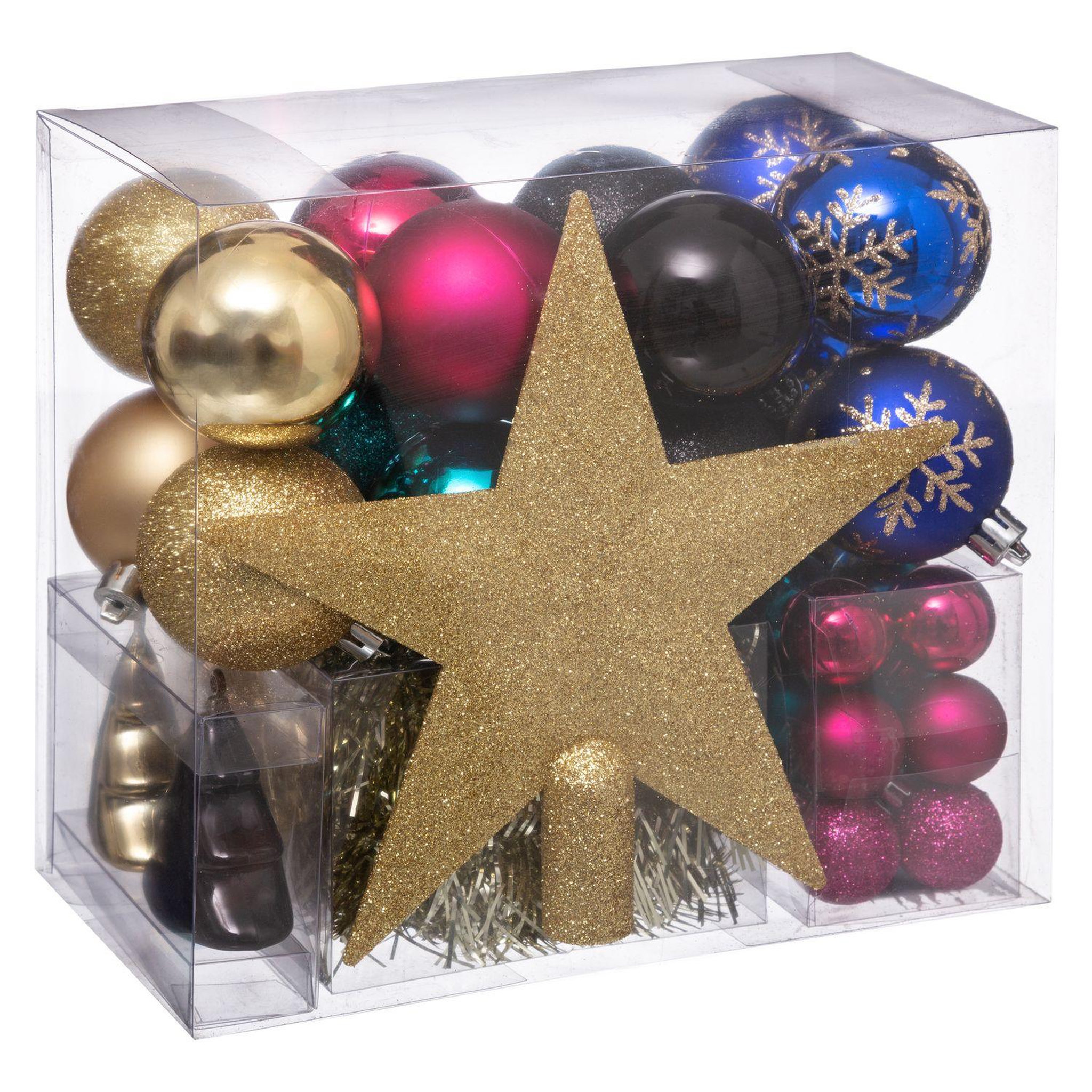 FEERIC LIGHT & CHRISTMAS Kit Décoration pour sapin de Noël - 44 Pièces
