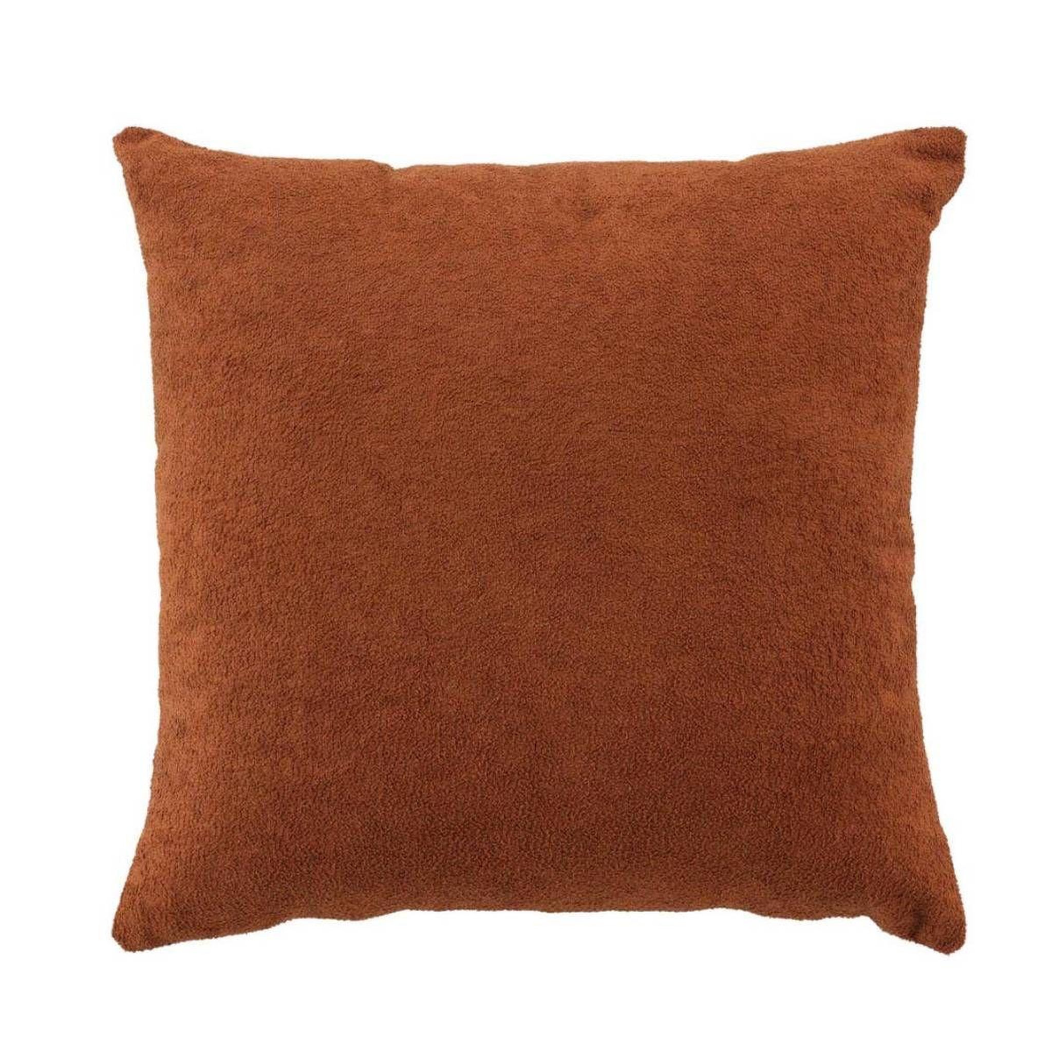 Douceur d'Intérieur Coussin déco bouclette  tessa  45x45cm camel