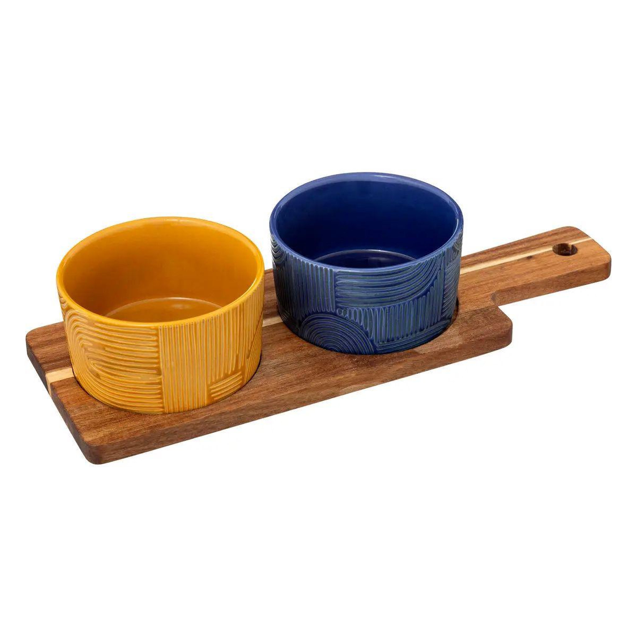 SECRET DE GOURMET Service apéritif 3 pièces  soleya  11cm multicolore