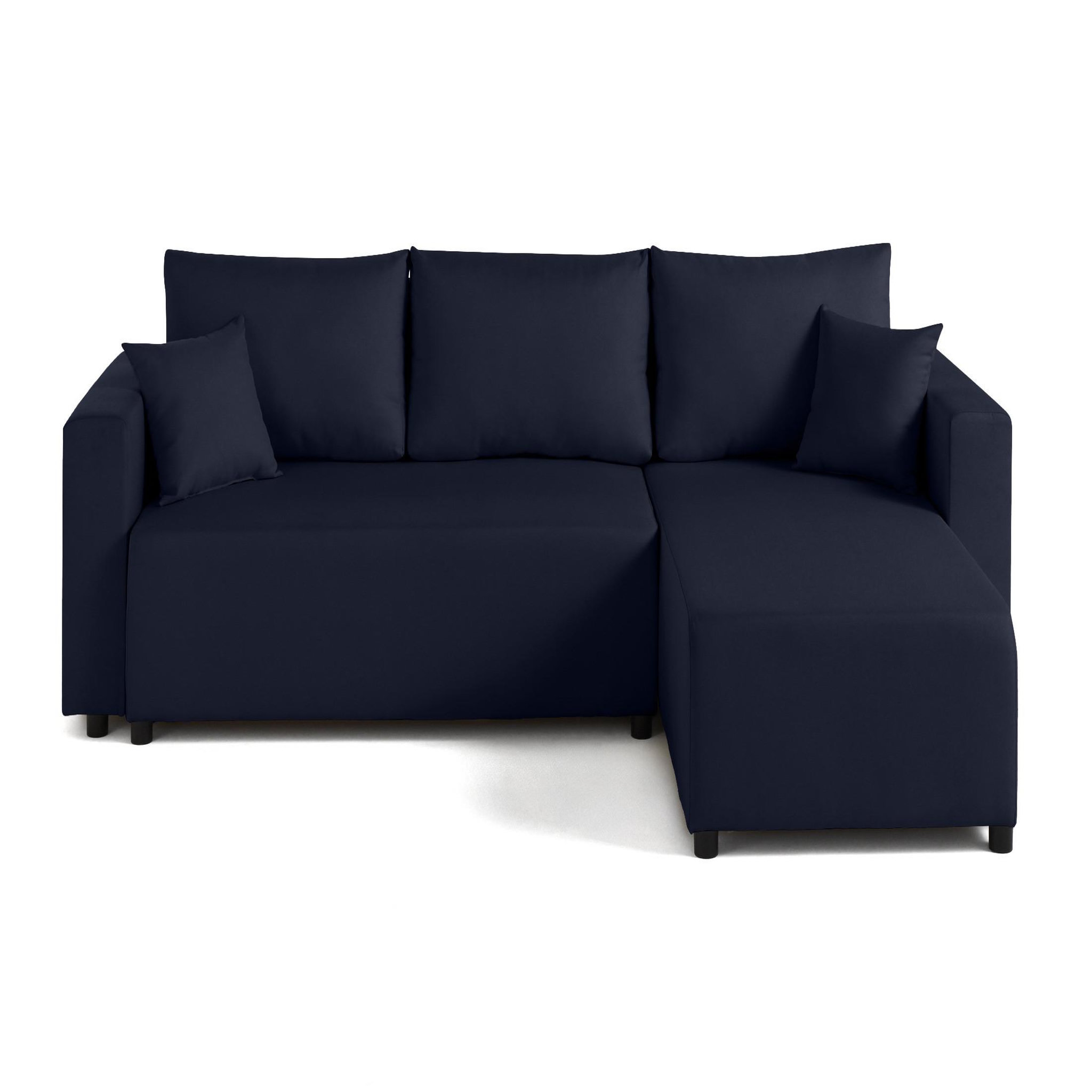 Voir la diapositive 1 : BEST MOBILIER Regala - canapé d'angle réversible - 4 places - convertible avec coffre - en tissu