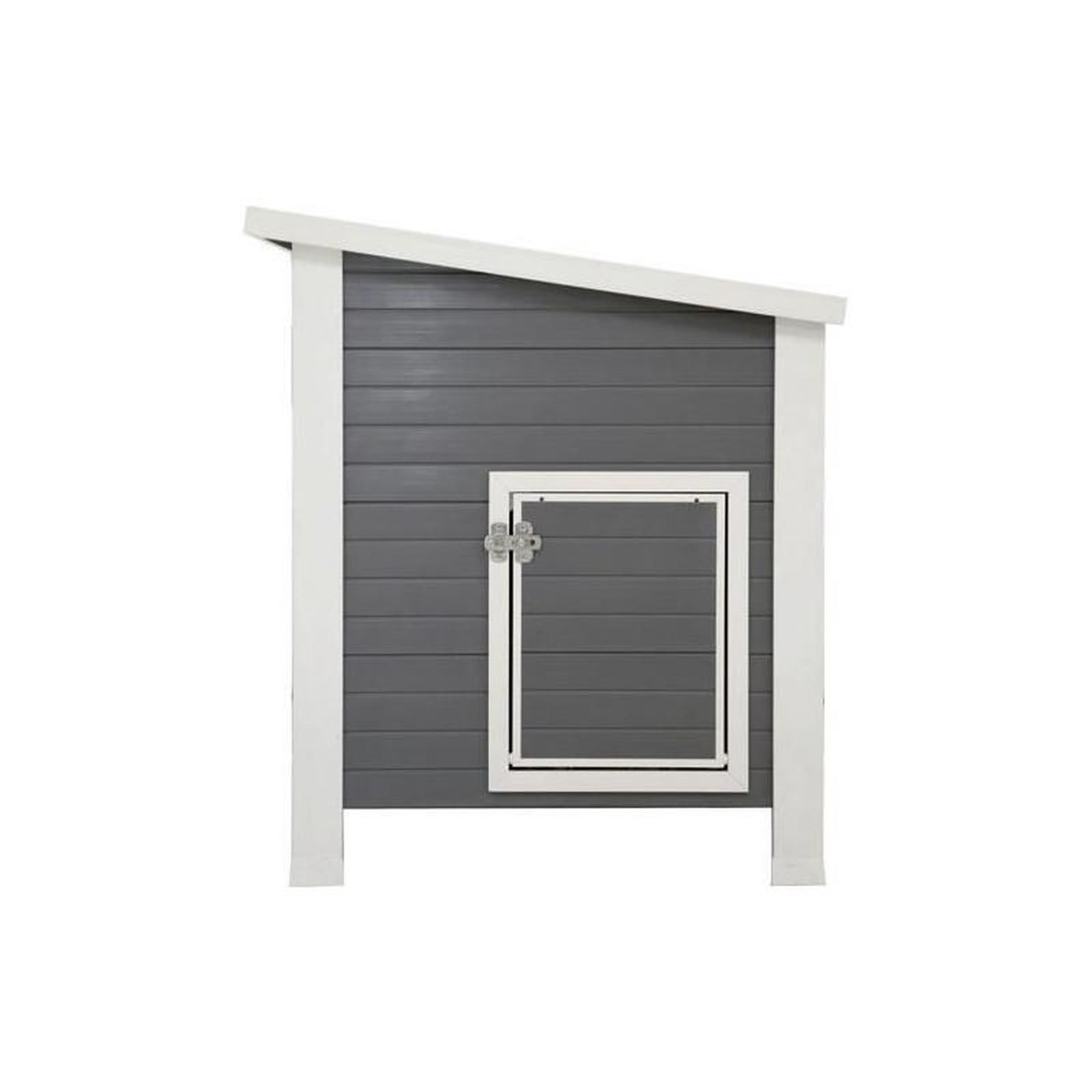 Voir la diapositive 3 : KERBL Kerbl Poulailler Barney Plastique 137x73x83 cm Gris et blanc