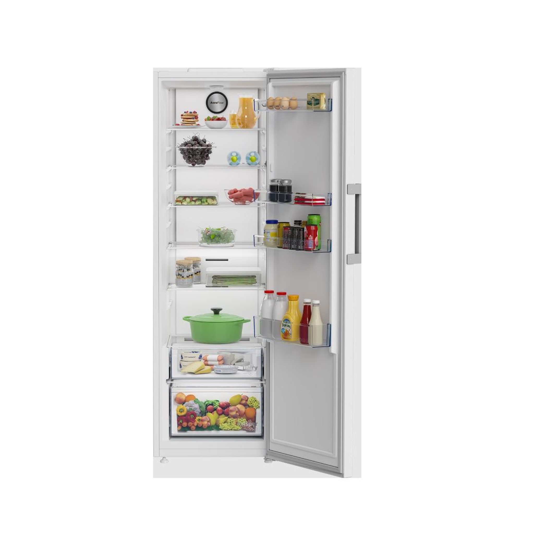 Voir la diapositive 3 : Beko Réfrigérateur 1 porte 60cm 365l blanc - B1RMLNE444W