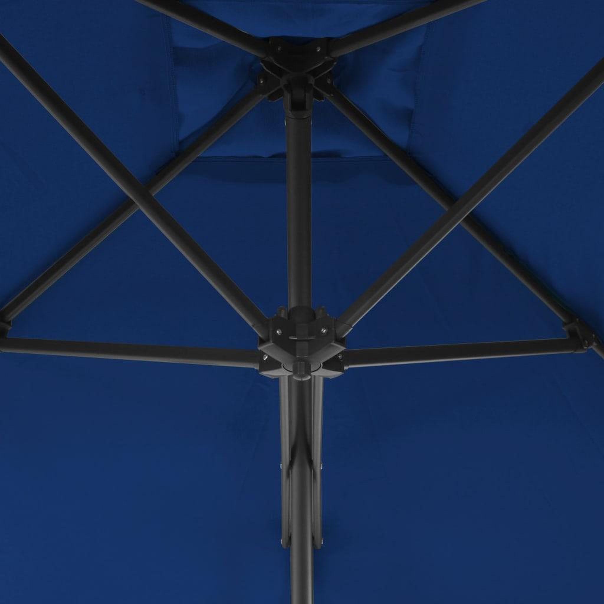 Voir la diapositive 4 : VIDAXL Parasol de jardin avec mat en acier bleu 250x250x230 cm