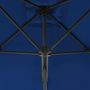 Voir la diapositive 4 : VIDAXL Parasol de jardin avec mat en acier bleu 250x250x230 cm