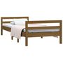 Voir la diapositive 3 : VIDAXL Cadre de lit sans matelas marron miel 90x200 cm bois pin massif