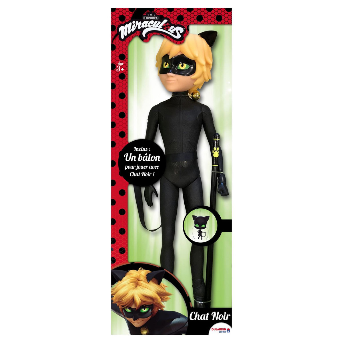 DUJARDIN Poupée Chat noir 57 cm - Miraculous