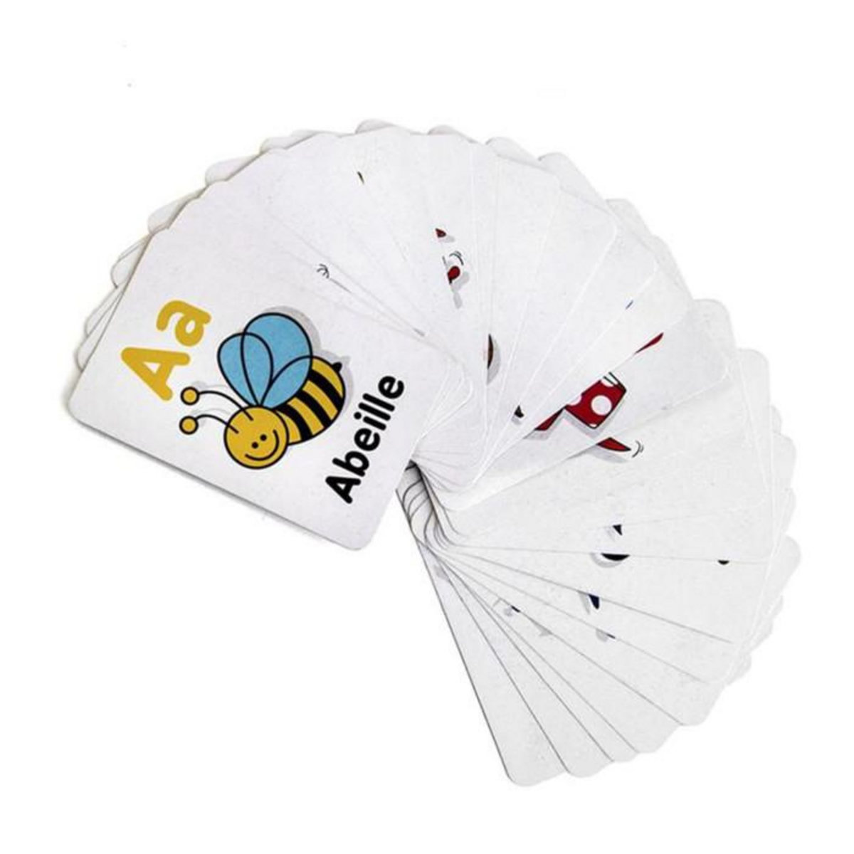 Paris Prix Jeu de Cartes Educatives  Mots  12cm Blanc