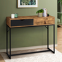 Voir la diapositive 2 : ID MARKET Console 2 tiroirs CHICAGO design industriel