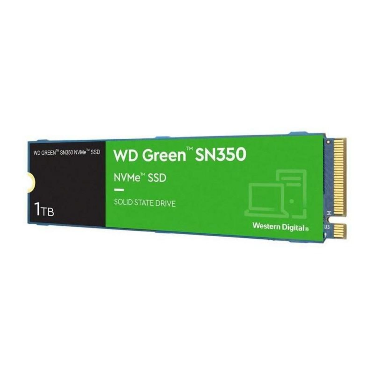 Western Digital WESTERN DIGITAL - Green SN350 - Disque SSD Interne - 1 To - M.2 - WDS100T3G0C