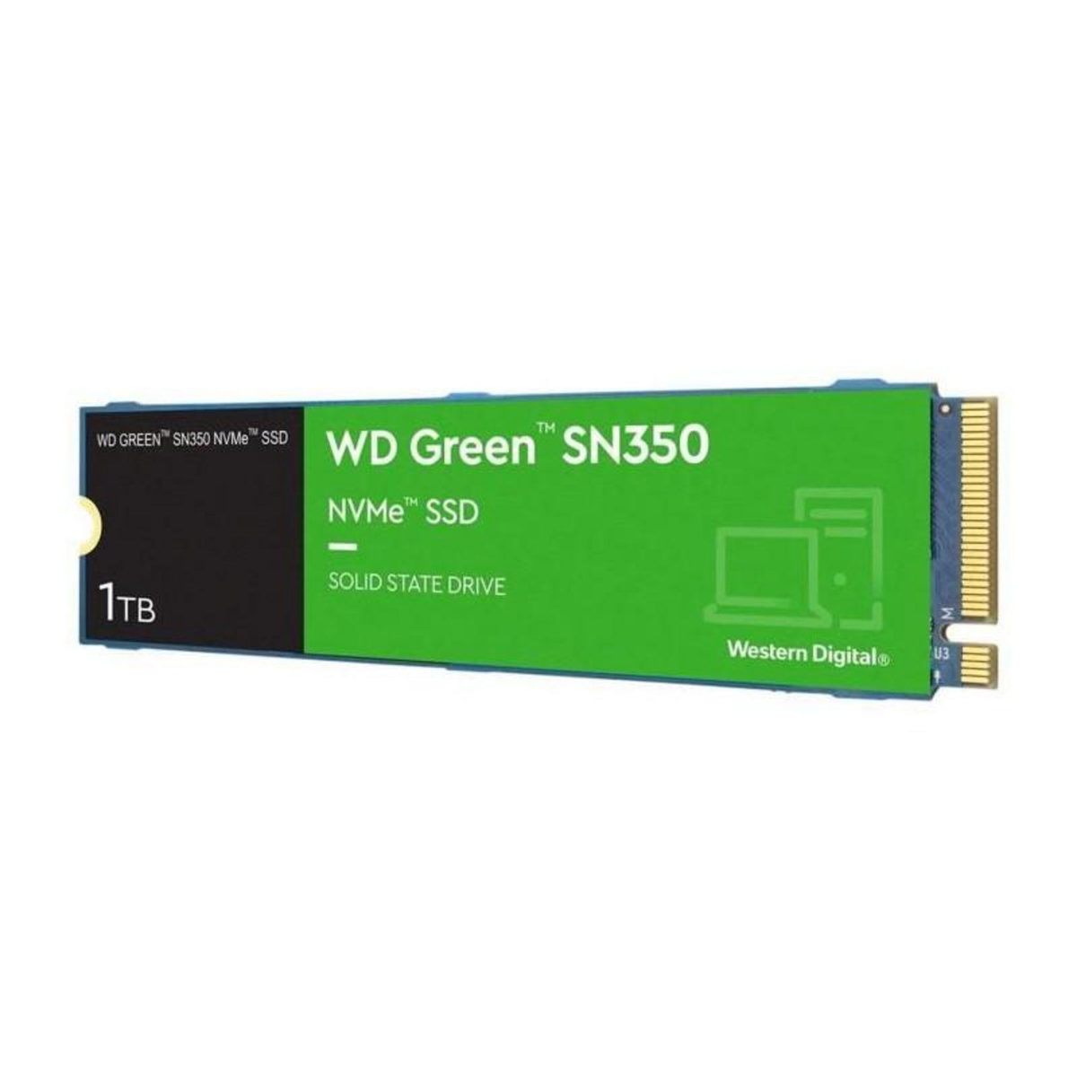 Western Digital WESTERN DIGITAL - Green SN350 - Disque SSD Interne - 1 To - M.2 - WDS100T3G0C
