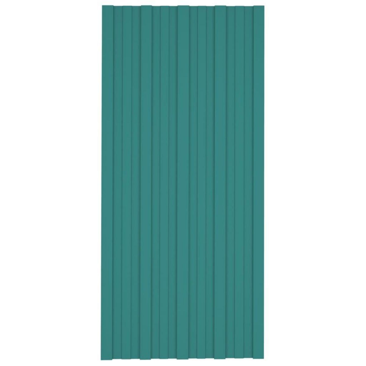 VIDAXL Panneaux de toiture 36 pcs Acier galvanise Vert 100x45 cm