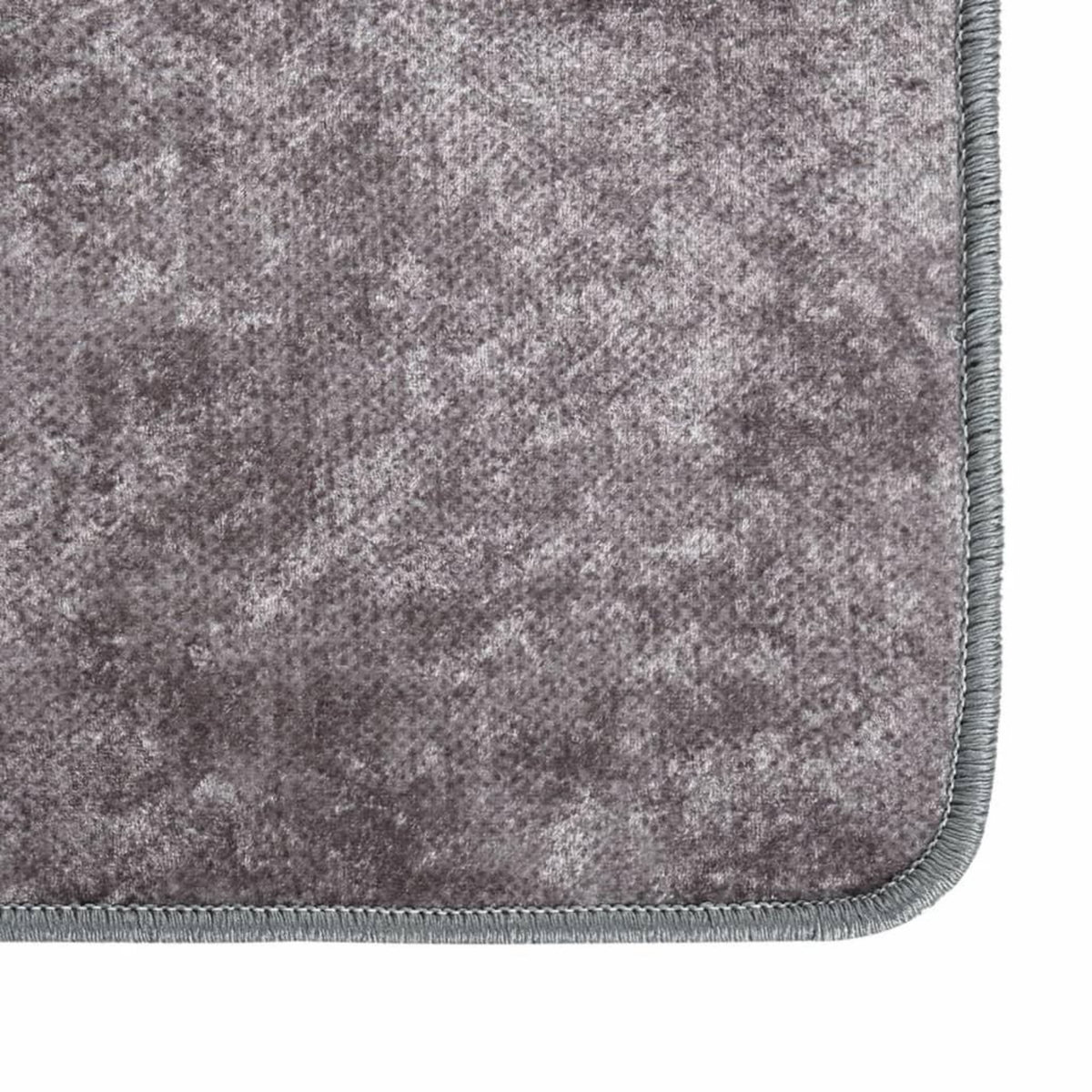 VIDAXL Tapis lavable antiderapant 190x300 cm gris