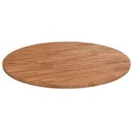 VIDAXL Dessus de table rond Marron clair Ø60x1,5 cm Bois chene traite