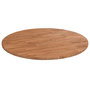 Voir la diapositive 1 : VIDAXL Dessus de table rond Marron clair Ø60x1,5 cm Bois chene traite