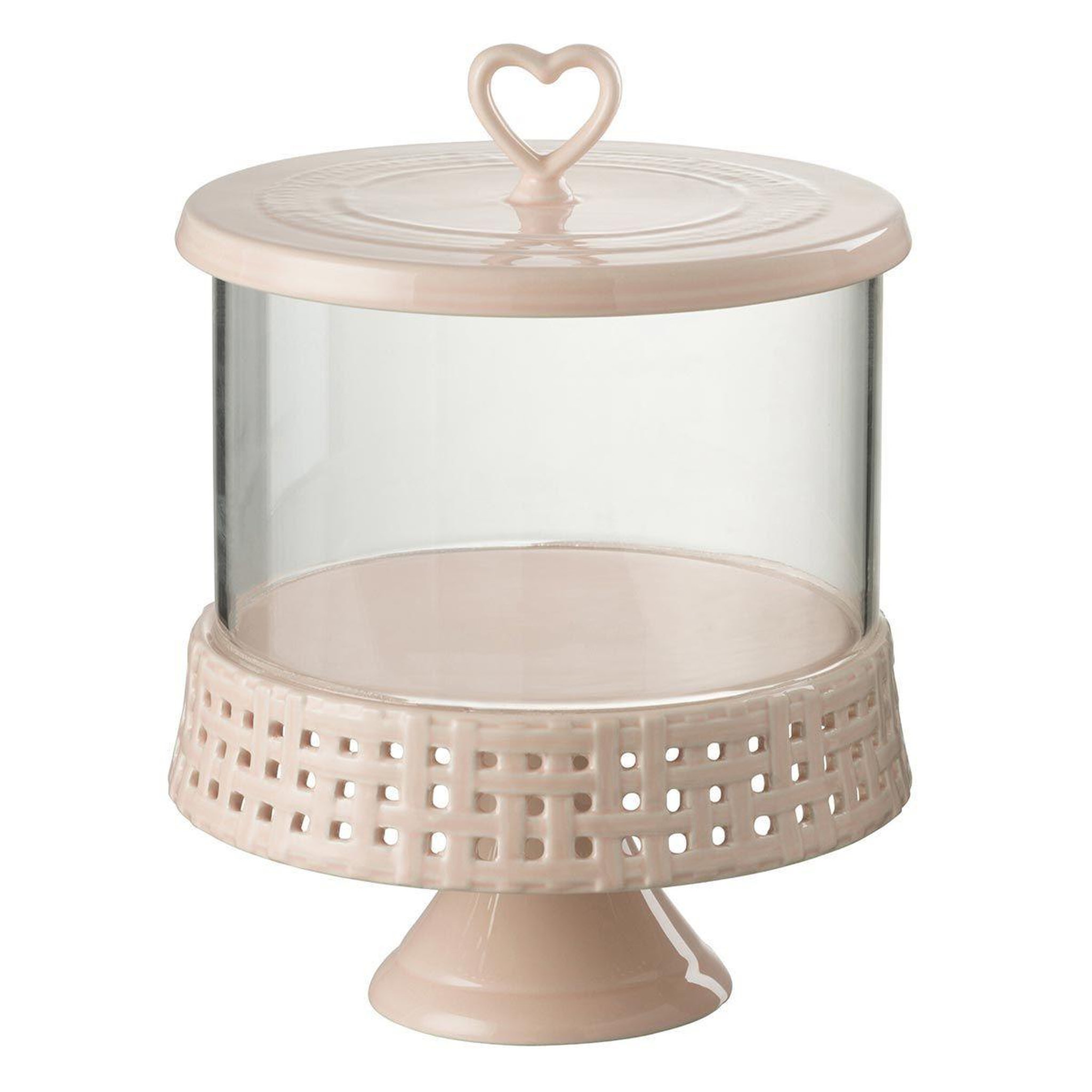Voir la diapositive 1 : J-LINE Plat à gâteaux rond design  vercer  31cm rose