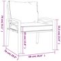 Voir la diapositive 6 : VIDAXL Chaise de jardin avec coussins sable 68x76x79 cm acier
