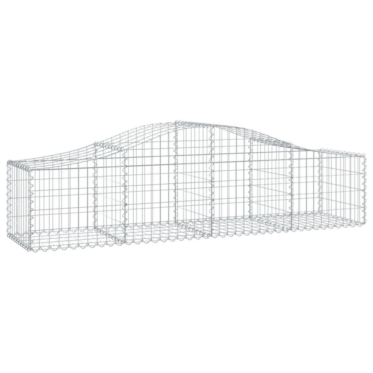 VIDAXL Paniers a gabions arques 20 pcs 200x50x40/60 cm fer galvanise