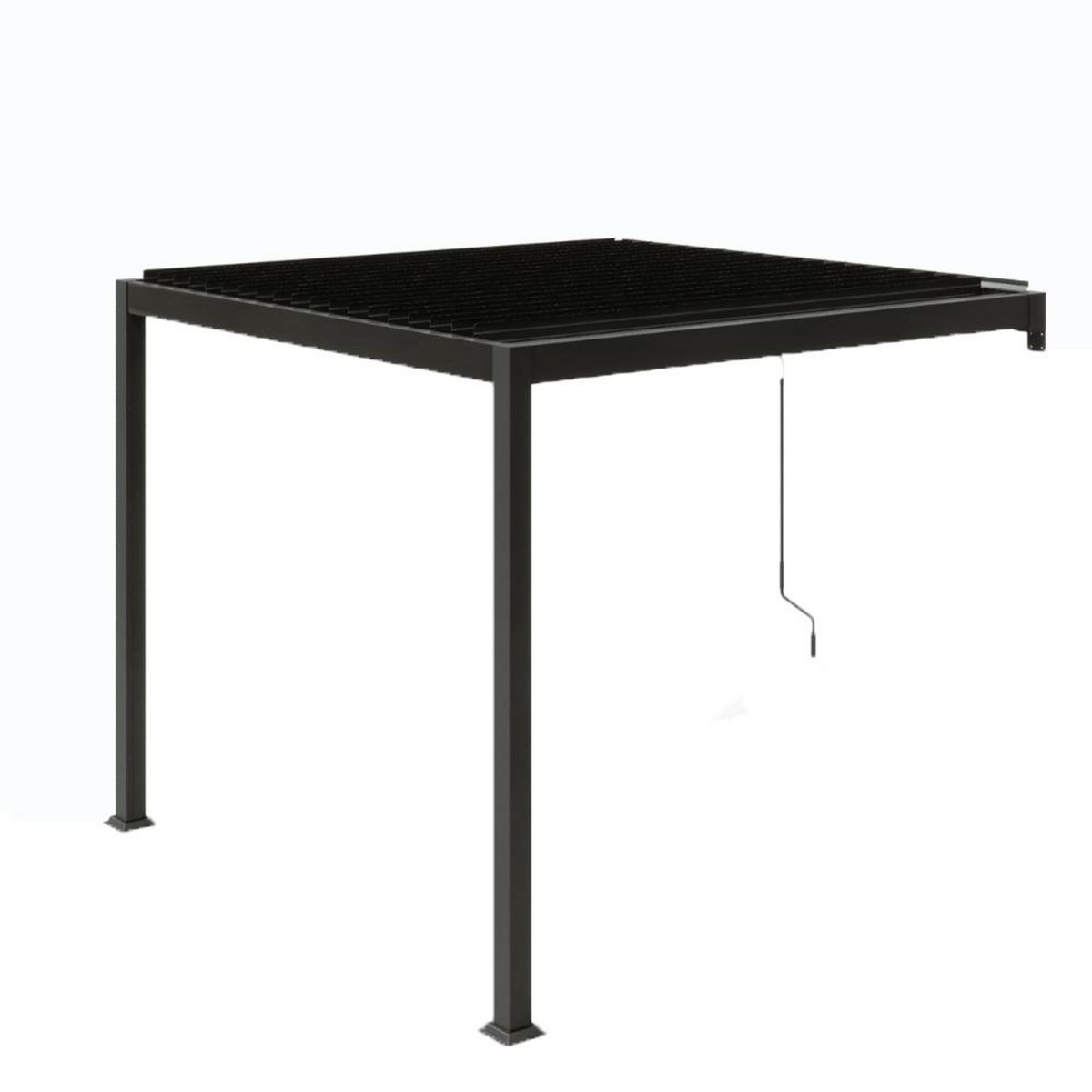 CONCEPT USINE Pergola bioclimatique adossée 3x3 m AGADIR