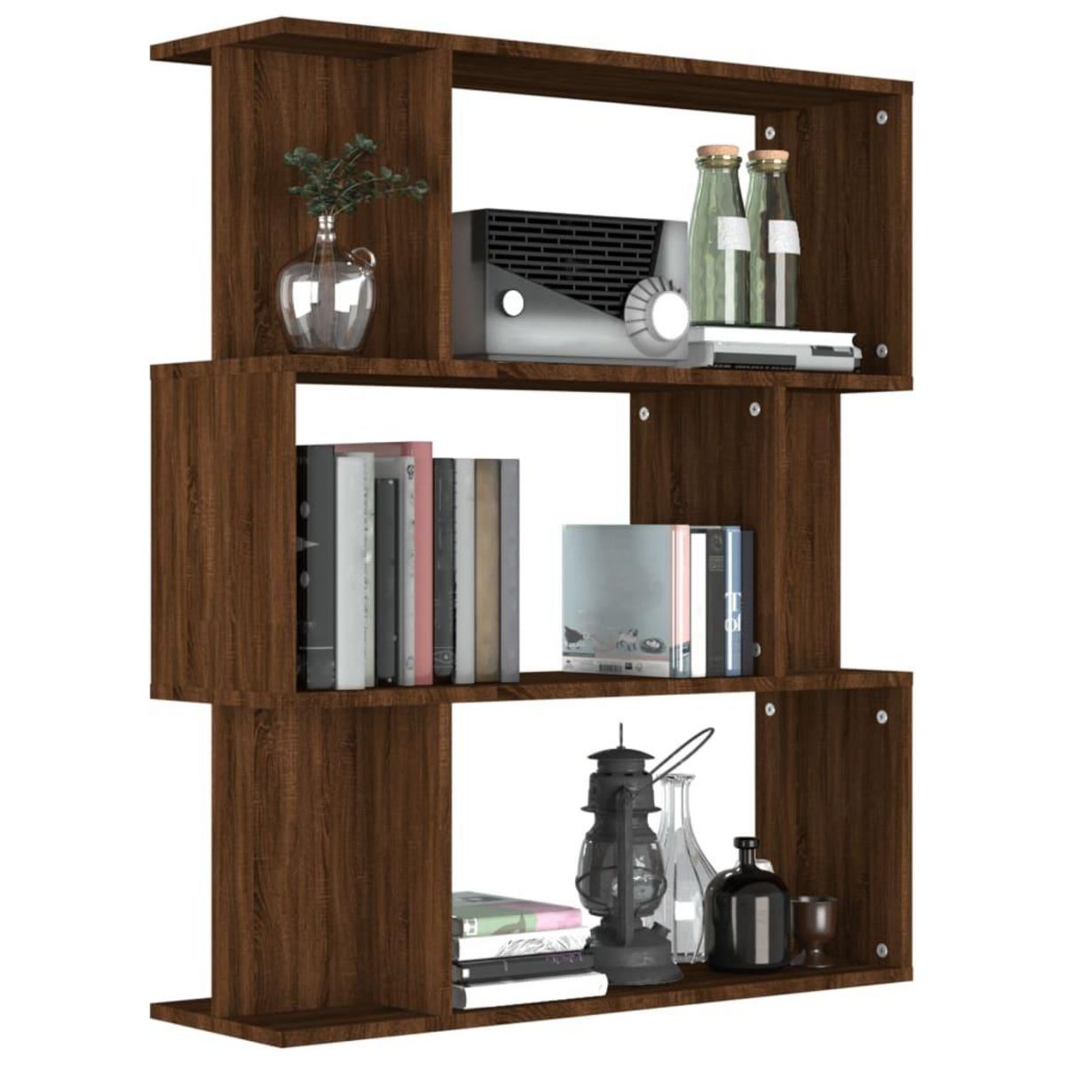VIDAXL Bibliotheque/Cloison Chene marron 80x24x96 cm Bois d'ingenierie