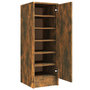 Voir la diapositive 2 : VIDAXL Meuble a chaussures Chene fume 32x35x92 cm Bois d'ingenierie