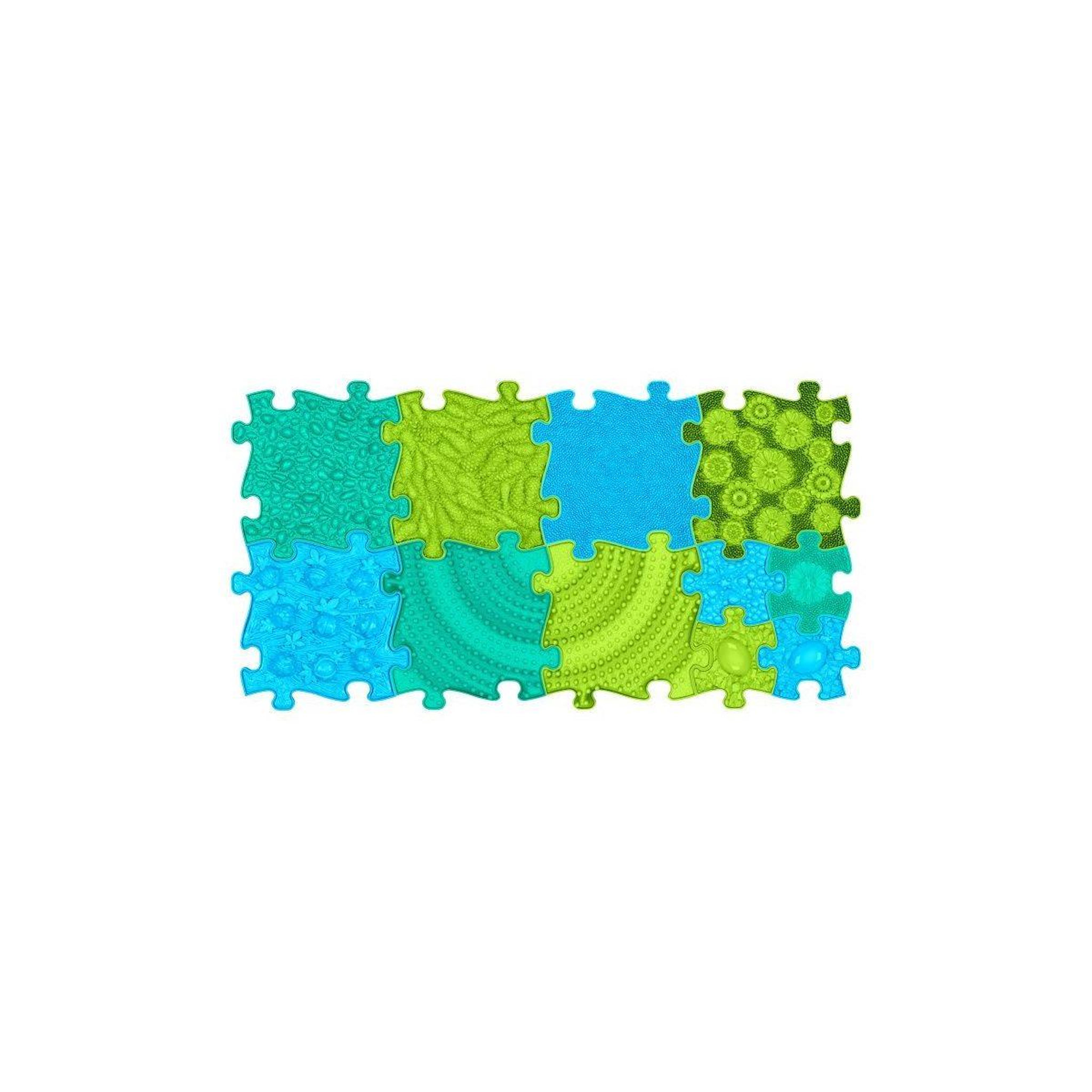 MUFFIK Tapis sensoriel  ensemble océan - 11 pièces, green - blue