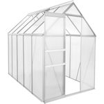 Habitat et Jardin Serre jardin polycarbonate 310 x 190 x 195 cm  Basilic  - 5,89 m² - Gris