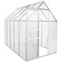 Voir la diapositive 1 : Habitat et Jardin Serre jardin polycarbonate 310 x 190 x 195 cm  Basilic  - 5,89 m² - Gris
