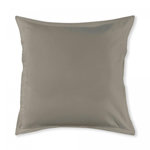 FUTURE HOME Taie d'oreiller unie polycoton gris souris gris 63x63cm