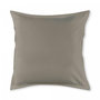 Voir la diapositive 1 : FUTURE HOME Taie d'oreiller unie polycoton gris souris gris 63x63cm