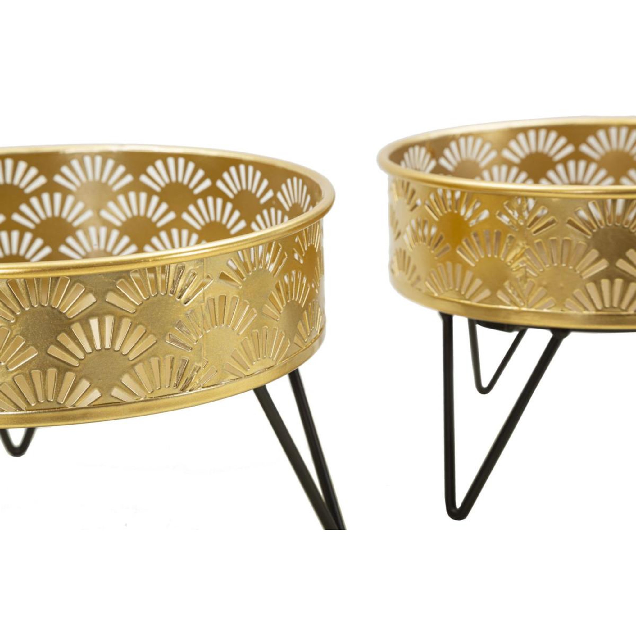 Voir la diapositive 3 : Paris Prix Lot de 2 cache-pots design  zanny  20cm or