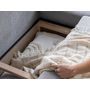 Voir la diapositive 4 : BEST MOBILIER Lagom - canapé d'angle panoramique - convertible - avec coffre - en tissu - 7 places - droit