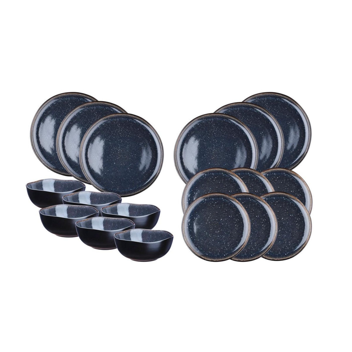 BJORN Service Les Essentiels IRIS - 18 pièces - Bleu nuit