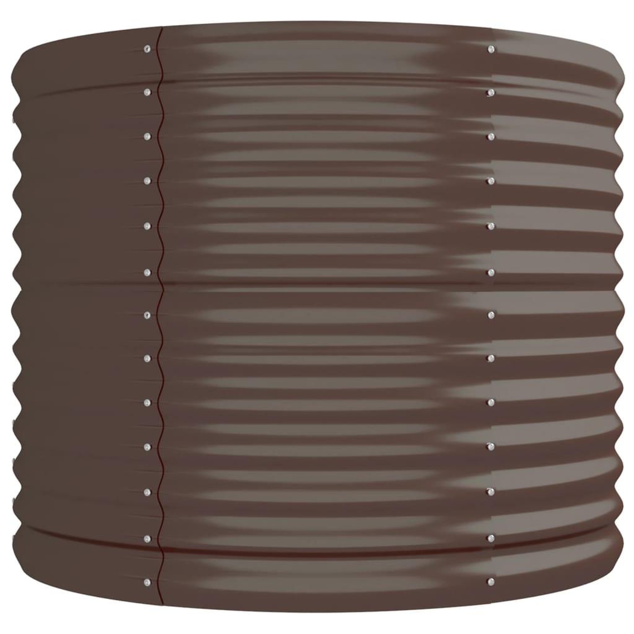 Voir la diapositive 4 : VIDAXL Lit sureleve de jardin Acier enduit de poudre marron