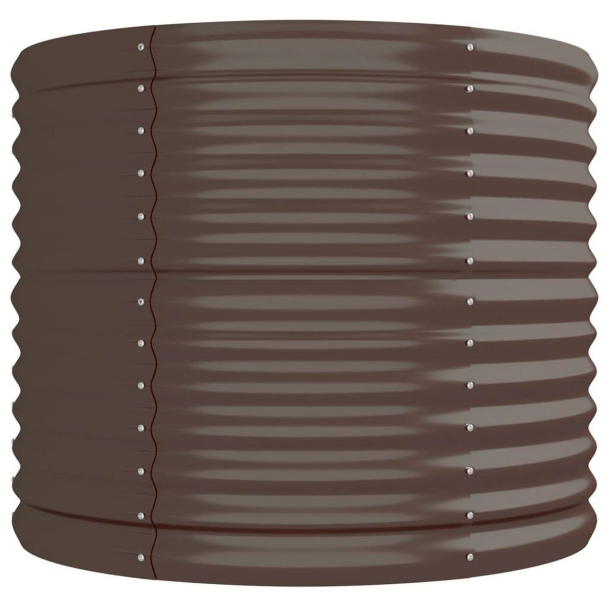 VIDAXL Lit sureleve de jardin Acier enduit de poudre marron