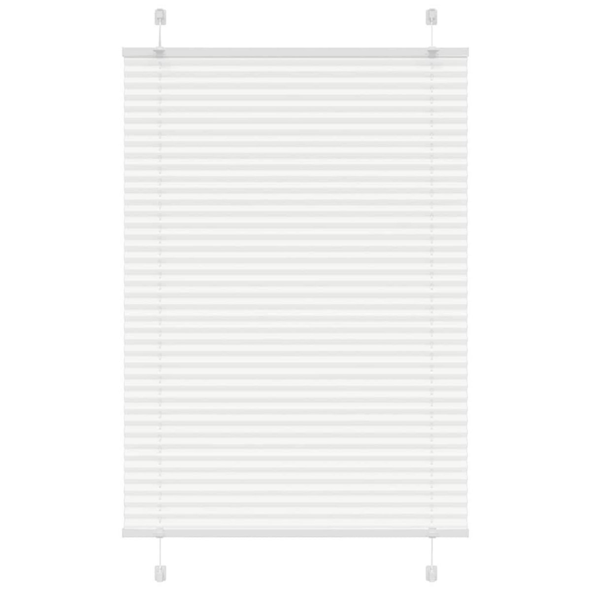 VIDAXL Store plisse blanc 100x100 cm largeur du tissu 99,4cm polyester