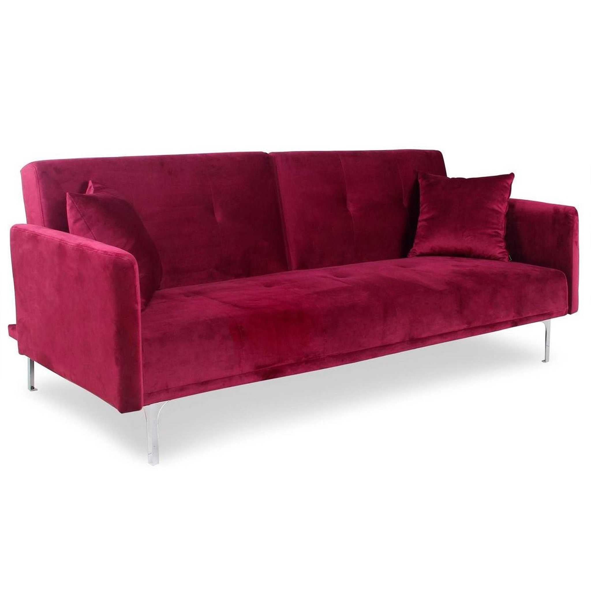 Paris Prix Canapé convertible 3 places  lacla  191cm rouge