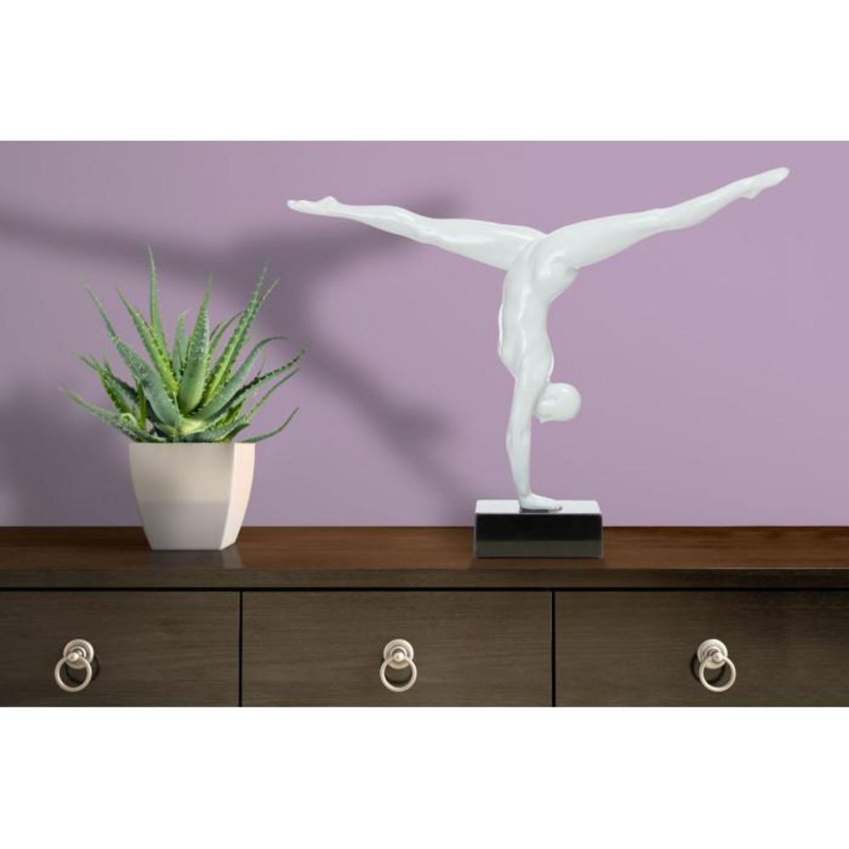 Paris Prix Statue Design  Athlete  64cm Blanc