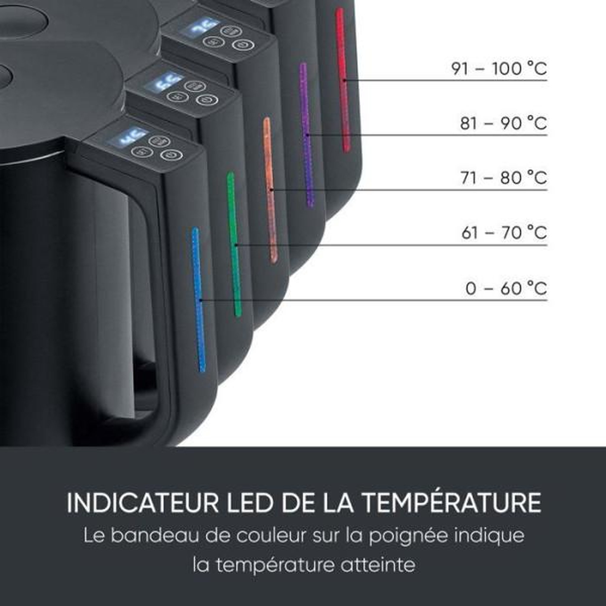 Voir la diapositive 4 : SEVERIN Bouilloire sans fil 1.7l 2200w noir - WK3483